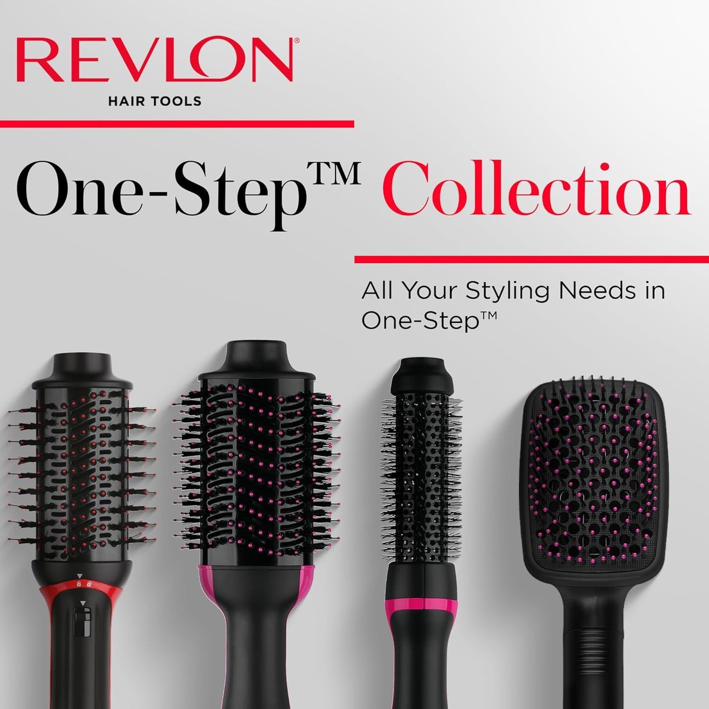 Revlon RVDR5292F One-Step™ Root Booster with Ionic Technology, 1.5 Inch Round Brush Ionic Hair Dryer, Hair Styler, 3 Heat/Speed Settings, Travel Friendly, All Hair Types, Less Frizz, Shiny Hair, Black - Available at All In One Marketplace Canada