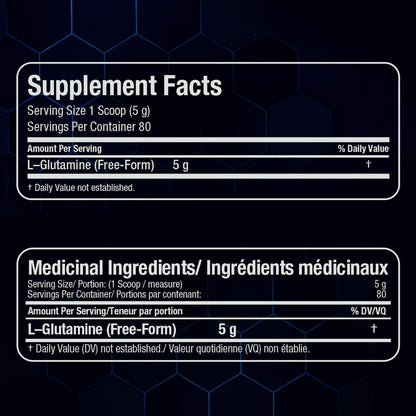 ALLMAX L-Glutamine Powder, Fermented, Unflavored, 400 g ALLMAX