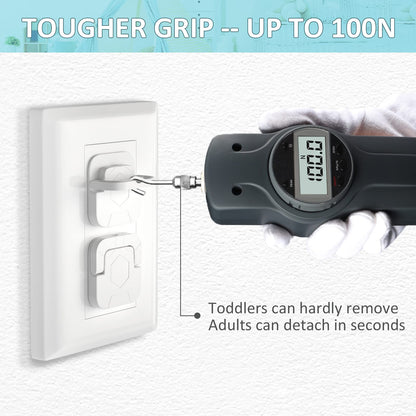 4our Kiddies Baby Proofing Outlet Covers (60 Pack) Electric Outlet Plug Covers for Child Safety, Baby Socket Cover Protector Cap to Prevent Child from Power Shock Hazard