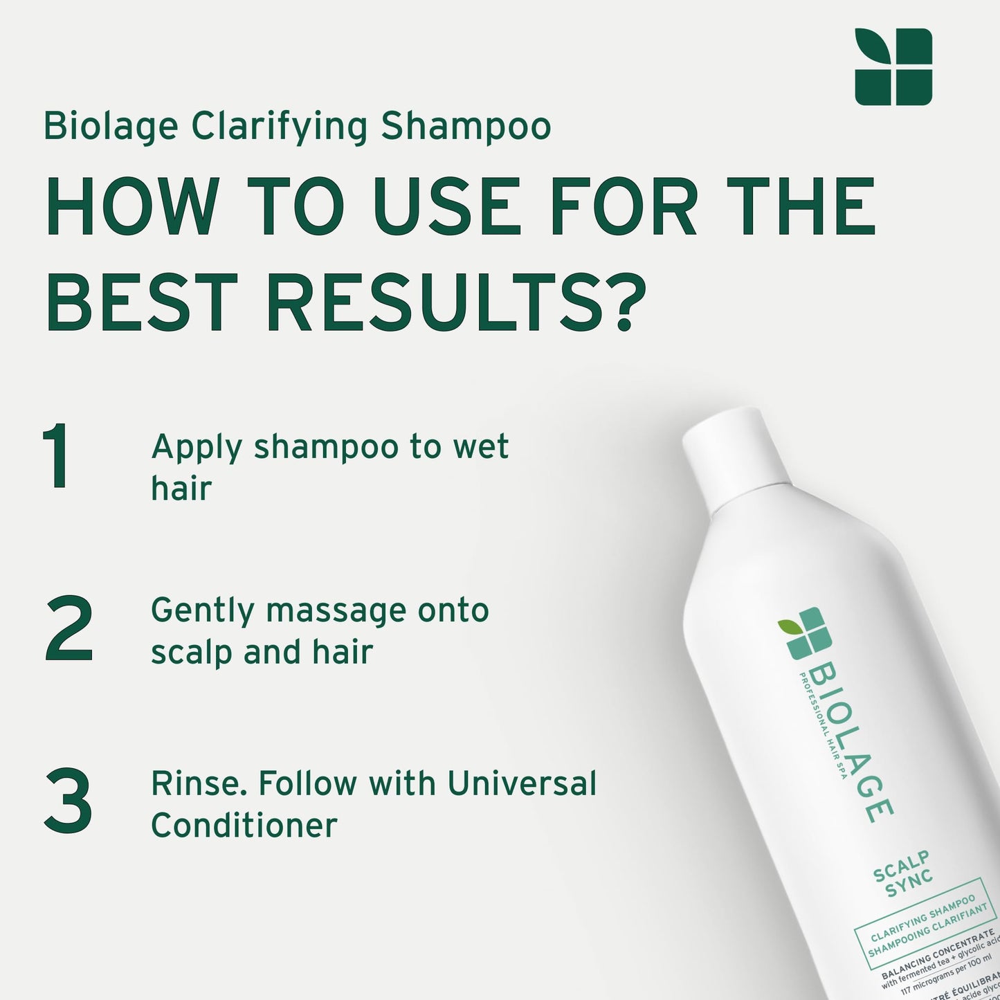 Biolage Scalp Sync Clarifying Shampoo for Oily Scalp BIOLAGE