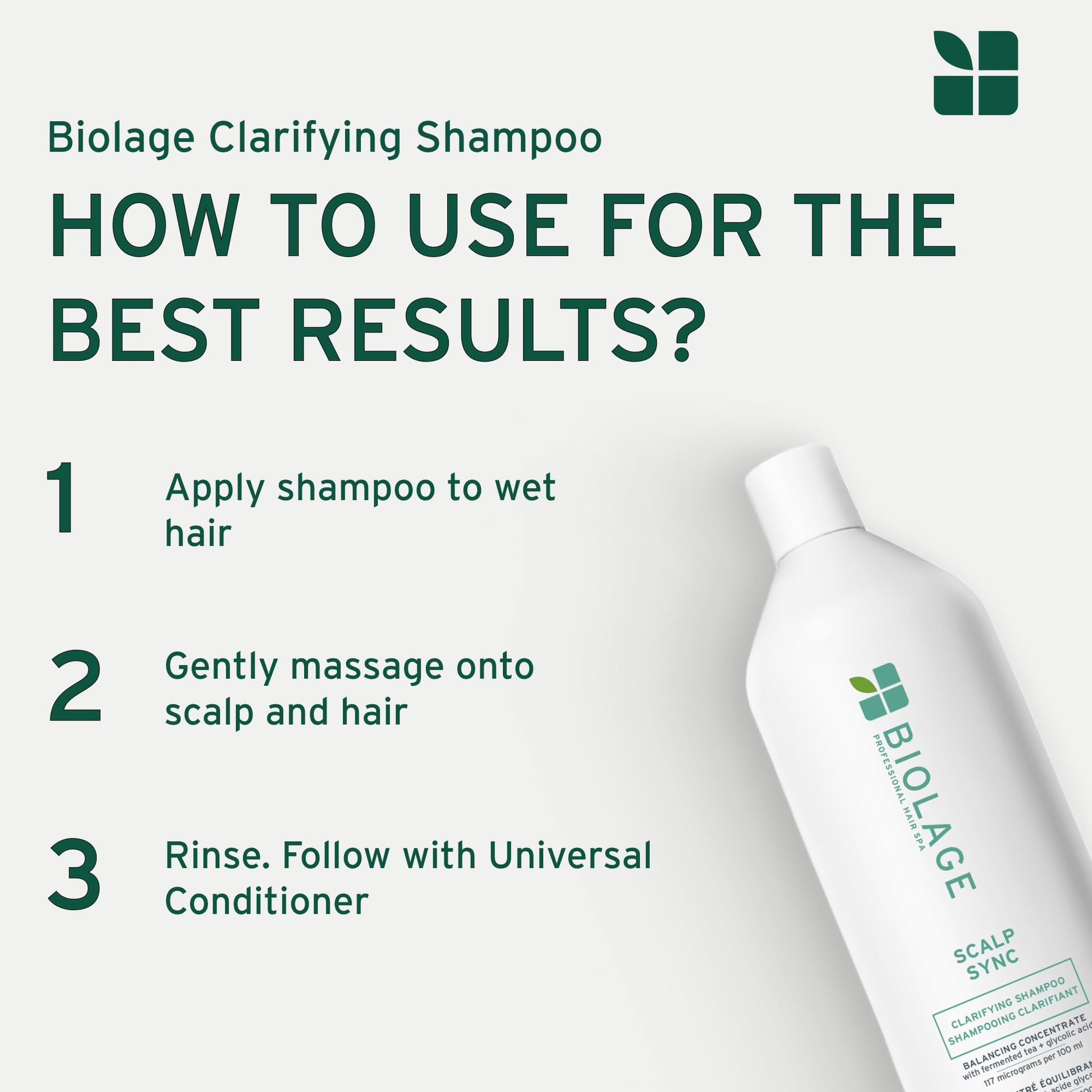 Biolage Scalp Sync Clarifying Shampoo for Oily Scalp BIOLAGE