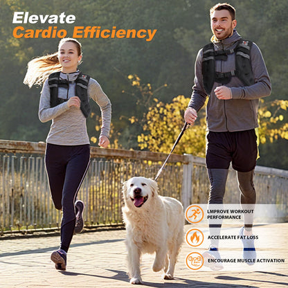 VBSD Weighted Vest Woman 16LB Weight Vest for Women Men Body Weight Vests for Walking Strength Training Running Workout Jogging Fitness Black - Available at All In One Marketplace Canada