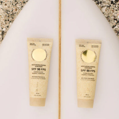 TANIT Moisturizing Mineral Sunscreen SPF 50, 90ml, Broad-Spectrum UVA/UVB Protection, Hydrating Non-Greasy Face & Body Cream with Prickly Pear Seed Oil, Coconut + Vanilla Scent, Vegan, Water-Resistant TANIT