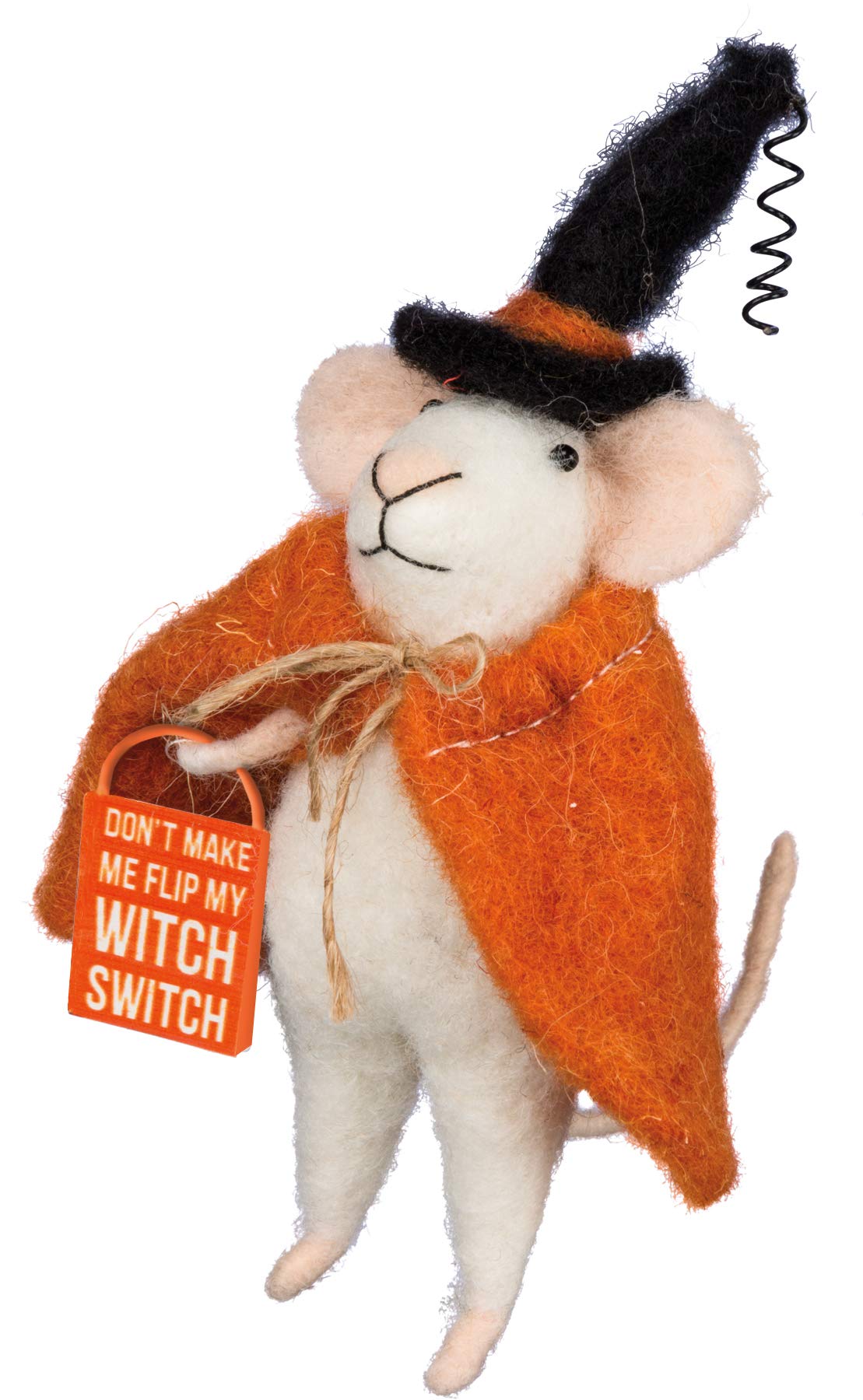 Figurine décorative d'Halloween Primitives by Kathy - Souris sorcière « Witch Switch »