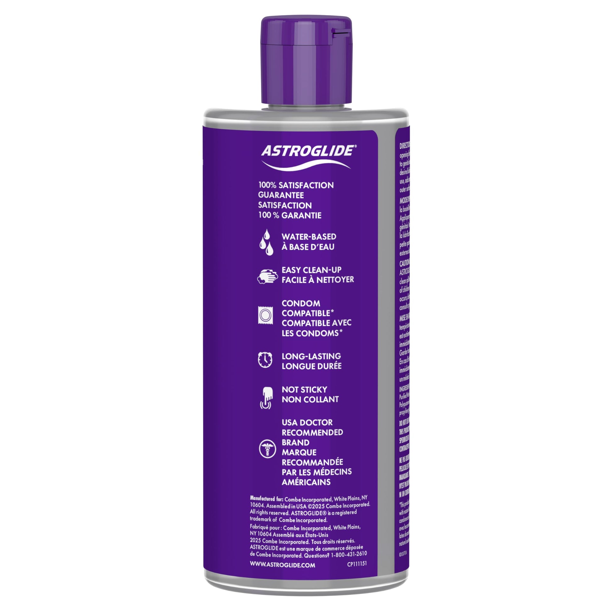Astroglide Water Based Lube (355 mL) | Liquid Personal Lubricant, for Men, Women and Couples | Value Size - Available at All In One Marketplace Canada