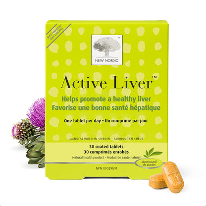 New Nordic Active Liver Milk Thistle Tablets, Liver Support, 30 Day Supply New Nordic