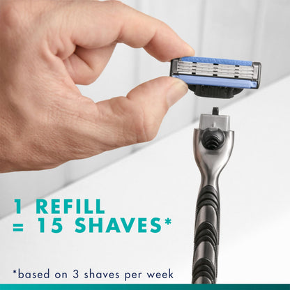 Gillette Mach3 Mens Razor, Includes 1 Handle, 10 Razor Blade Refills