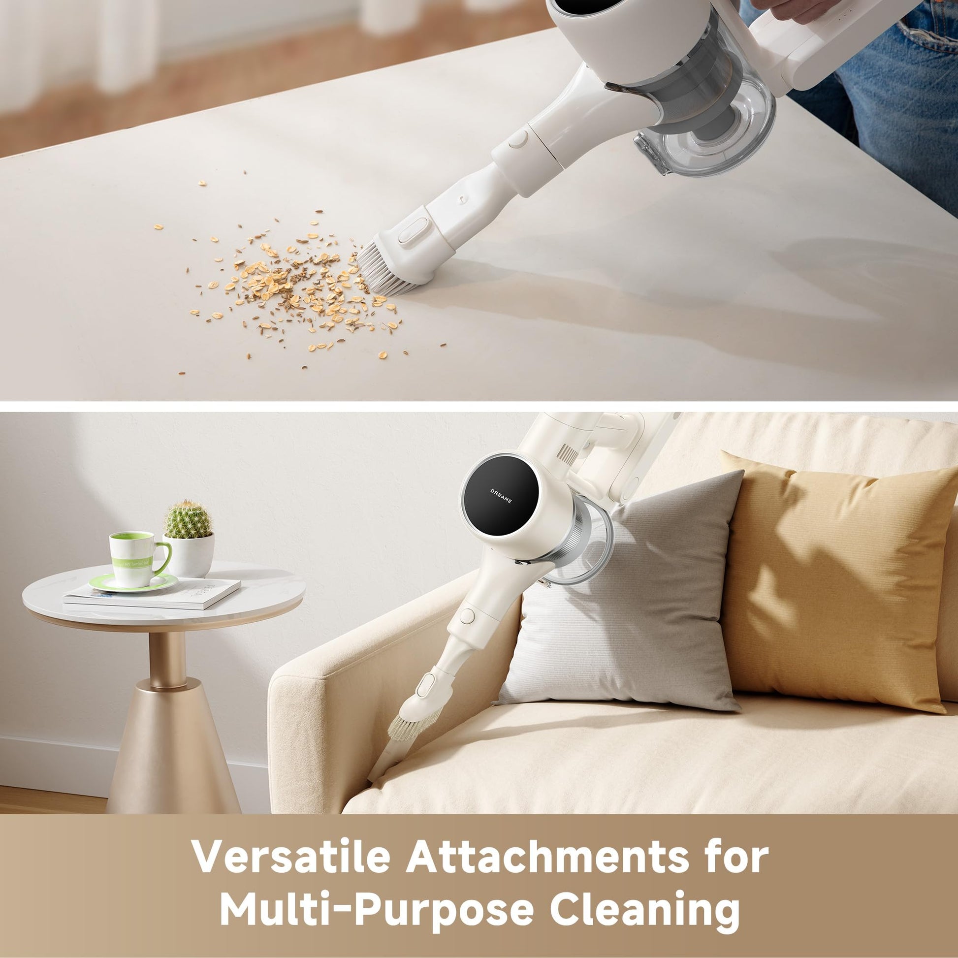 DREAME R10 Pure Cordless Vacuum Cleaner, Stick Vacuum Cleaner for Home, 120AW Powerful Suction, Anti-Tangle, LED Headlights, Up to 60 Mins Runtime, Lightweight for Carpet, Hard Floor, Pet Hair dreame