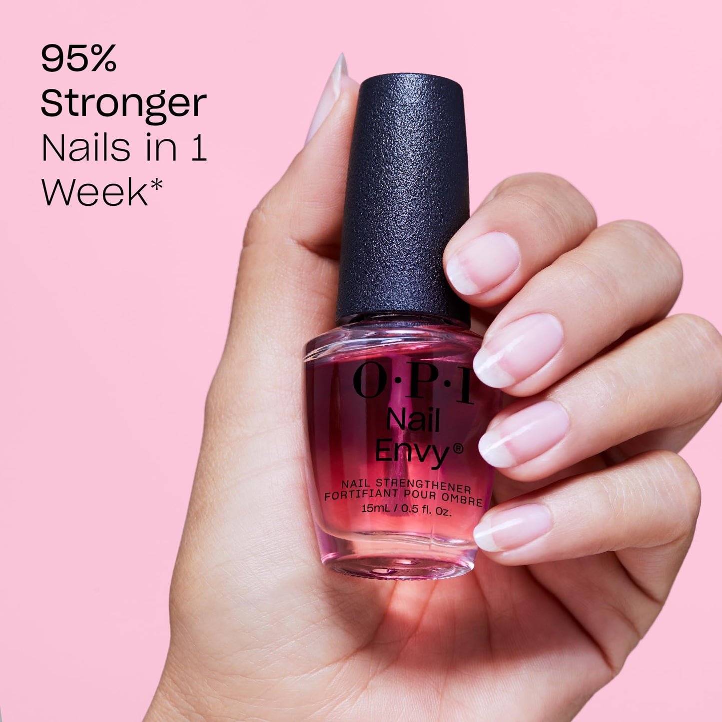 OPI Nail Envy Strengthener Pink to Envy | Sheer Soft Pink Crème Strengthening Nail Polish Treatment | Strengthen Weak & Thin Nails - Available at All In One Marketplace Canada