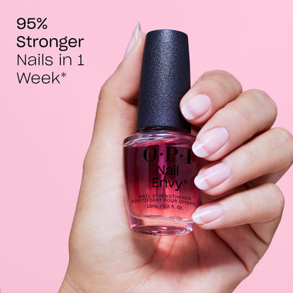 OPI Nail Envy Strengthener Pink to Envy | Sheer Soft Pink Crème Strengthening Nail Polish Treatment | Strengthen Weak & Thin Nails - Available at All In One Marketplace Canada