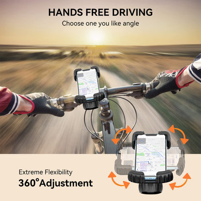 Motorcycle/Bicycle Phone Mount for 4.7-6.8" Phones (Orange)
