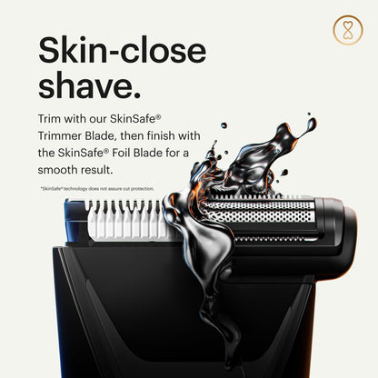 MANSCAPED® The Lawn Mower® 5.0 ULTRA Groin & Body Hair Trimmer – Dual-Head SkinSafe® Trimmer & Foil Blades, Waterproof Wet/Dry Groomer, USB-C Rechargeable with Travel Case, Men’s Ball Shaver, Black - Available at All In One Marketplace Canada