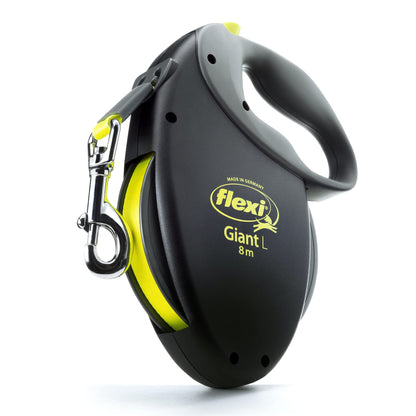 FLEXI® Giant Tape Retractable Dog Leash, Large, 26 ft - Black FLEXI