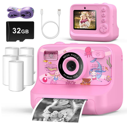 Kids Printing Camera for 3-12 Girls Boys Toddler Christmas Birthday Gifts 🍁 All In One Marketplace Canada