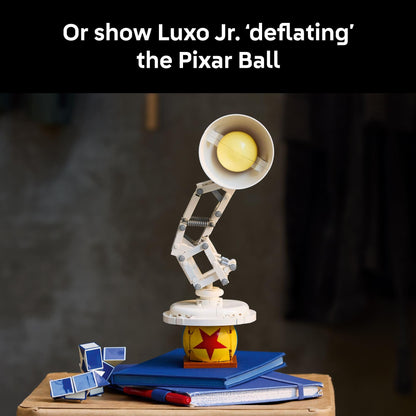 LEGO Ideas Disney Pixar Luxo Jr. - Room Decor and Building Set for Adults - Office and Desk Decor for Women and Men, Ages 18+ - Brick-Built Lamp DIY Kit - Collectible Gift Idea for Movie Fans - 21357 LEGO