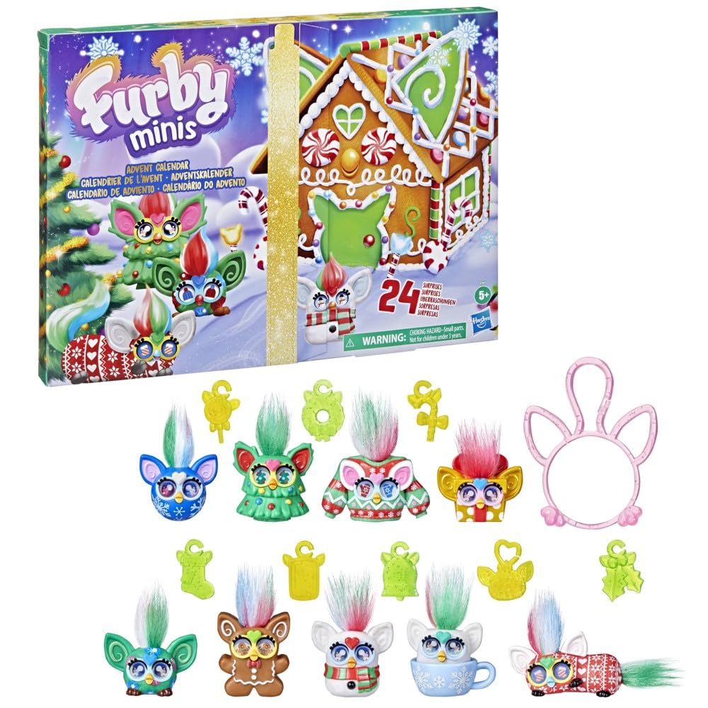 Furby Minis Advent Calendar for Kids 6 Years and Up, 24 Days of Surprise Holiday Toys with 1-Inch Figures, Stickers & Fun Accessories 🍁 All In One Marketplace Canada