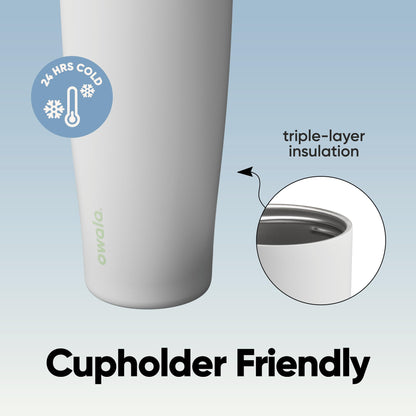 Owala FreeSip Sway Insulated Stainless Steel Water Bottle with Two-Way Spout, Built-In Straw and Bucket Handle, Made for Travel, School, and Sports, 40oz, BPA Free, Leak Proof, Iced Breeze