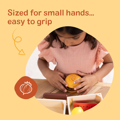 Melissa & Doug Food Groups, 21-Piece Wooden Toys Set of Pretend Play Food & Kids Play Kitchen Accessories, Preschool Toys for Girls & Boys Ages 3+ - Available at All In One Marketplace Canada