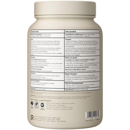 Sports Research® Premium Collagen Peptides Powder (32oz Jar) | Grass-Fed, Certified Paleo Friendly, Non-GMO and Gluten Free - Unflavored and Easy to Mix