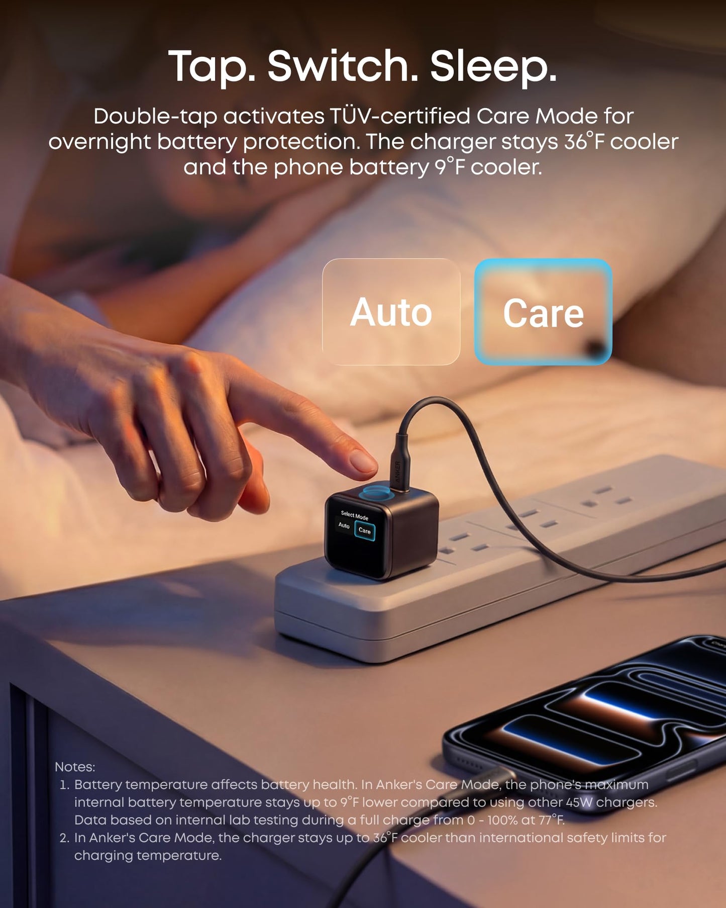 Anker Smart Display Charger,Anker Nano 45W Fast Charging USB C Charger with Smart Recognition,Built-in Care Mode,Compact with 180° Foldable Plug,for iPhone 17/16/15 Series,MacBook,Apple Watch (Blue) - Available at All In One Marketplace Canada