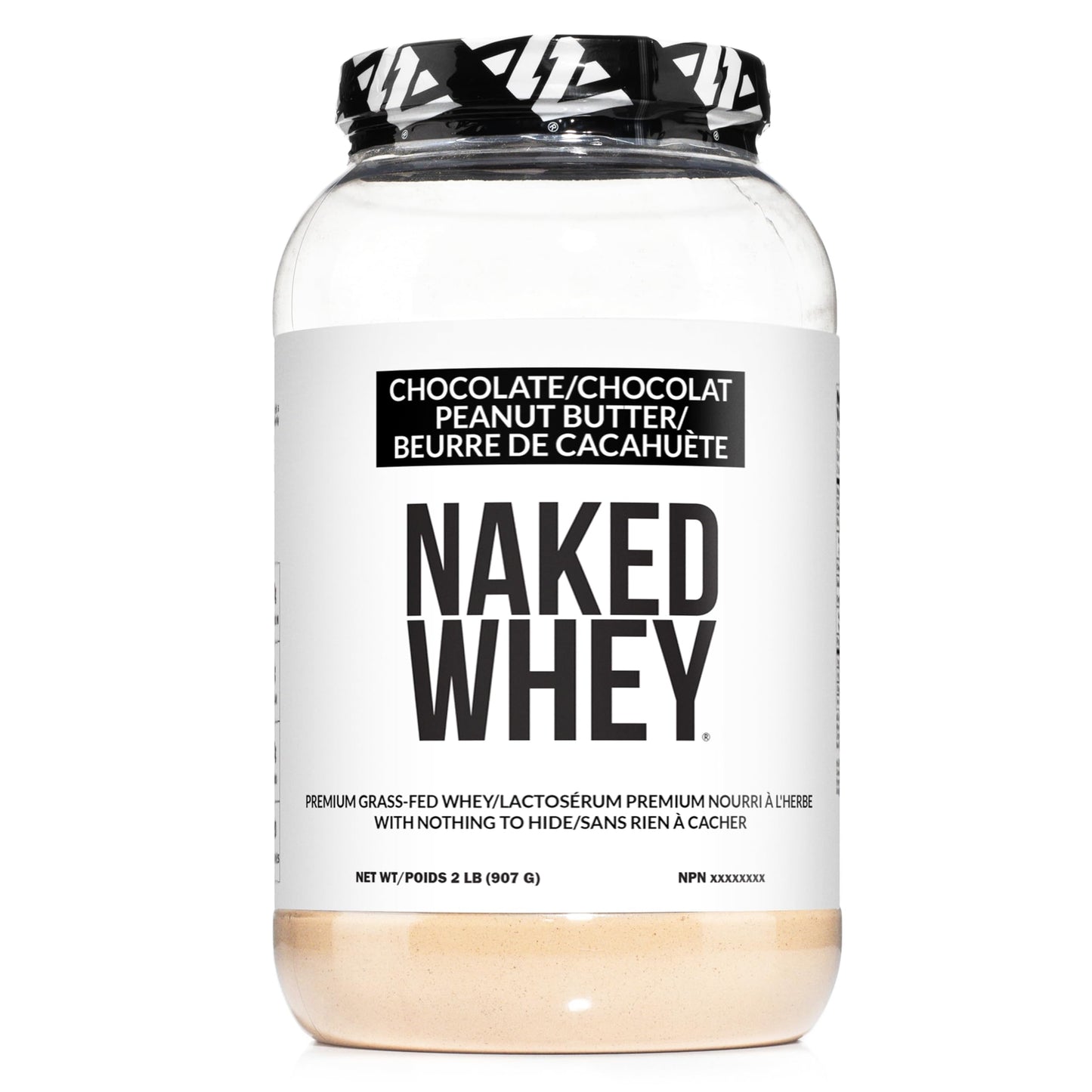 Chocolate Peanut Butter Whey Protein Powder 2LB - Grass Fed, All Natural, Gluten Free
