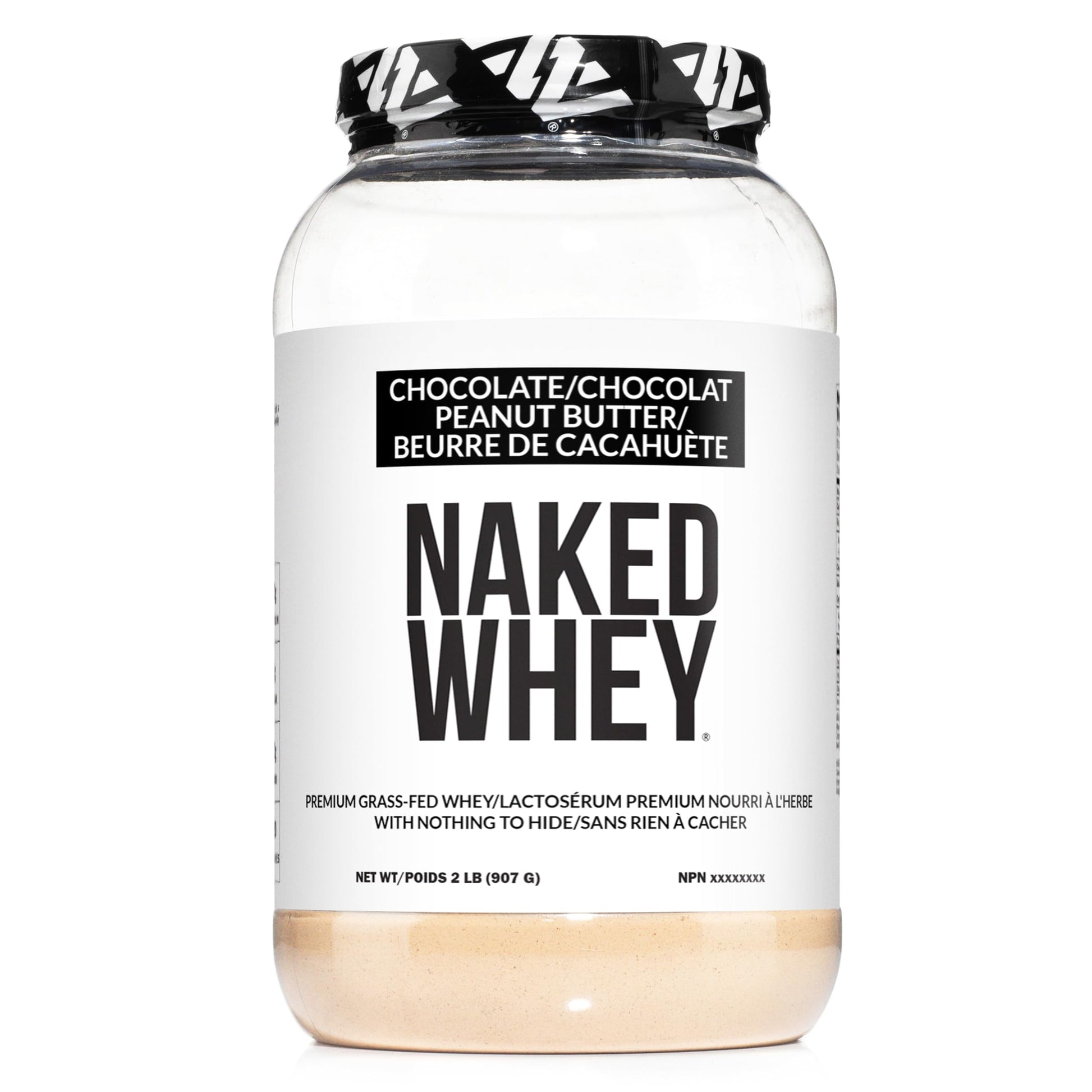 Chocolate Peanut Butter Whey Protein Powder 2LB - Grass Fed, All Natural, Gluten Free