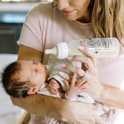 Dr. Brown’s Natural Flow® Anti-Colic Options+™ Narrow Baby Bottle, 8 oz/250 ml, Bear and Owl, 2 pack