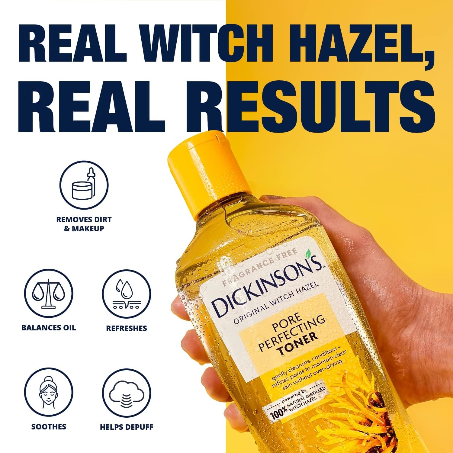 Health Life Dickinson’s Original Witch Hazel Pore Perfecting Toner 16 oz Dickinson's
