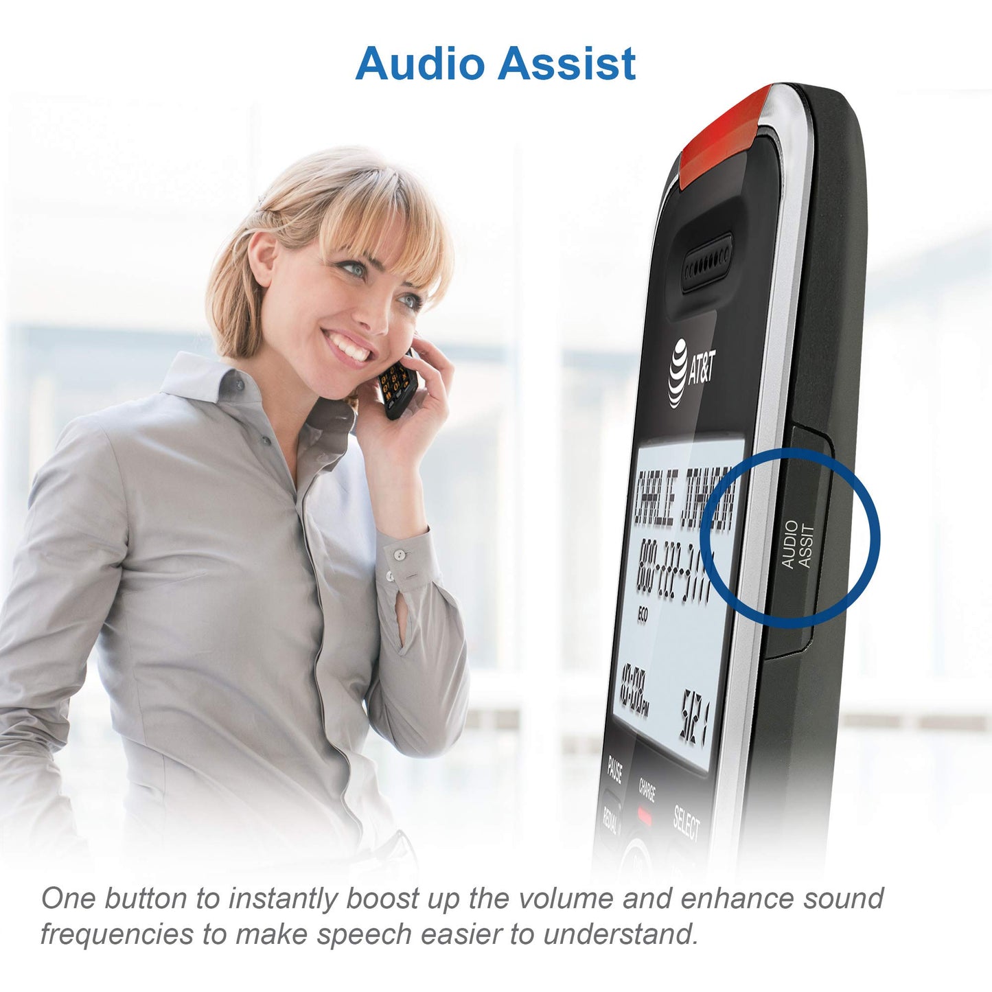 AT&T BL102-3 DECT 6.0 3-Handset Cordless Phone for Home with Answering Machine, Call Blocking, Caller ID Announcer, Audio Assist, Intercom, and Unsurpassed Range, Silver/Black 🍁 All In One Marketplace Canada
