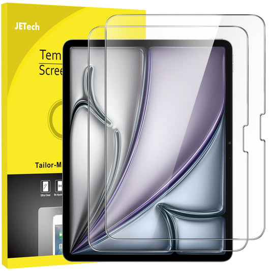 JETech Screen Protector for iPad Air 13-Inch M4/M3/M2 (2026/2025/2024), 9H Tempered Glass Film, HD Clear, 2-Pack