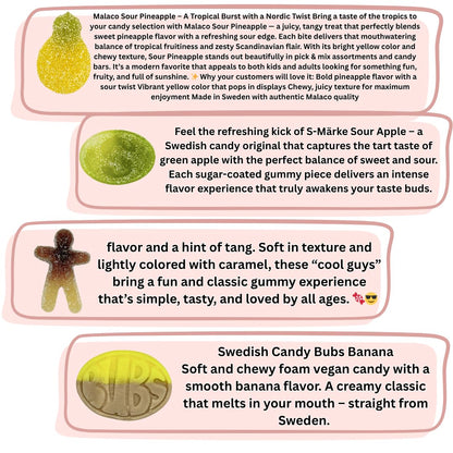 KandyHaus Swedish Candy Mix 255g – Scandinavian Gummy Assortment with Sour & Sweet Fruity Flavors