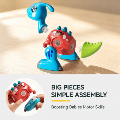 POPDOLL Dinosaur Building Toys for 1 2 3 Year Old Boys Girl Gift 🍁 All In One Marketplace Canada