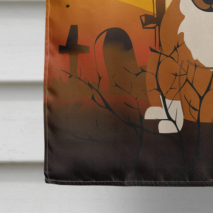 Caroline's Treasures BB4400CHF Halloween Bull Terrier Red Flag Canvas House Size, Large, Multicolor