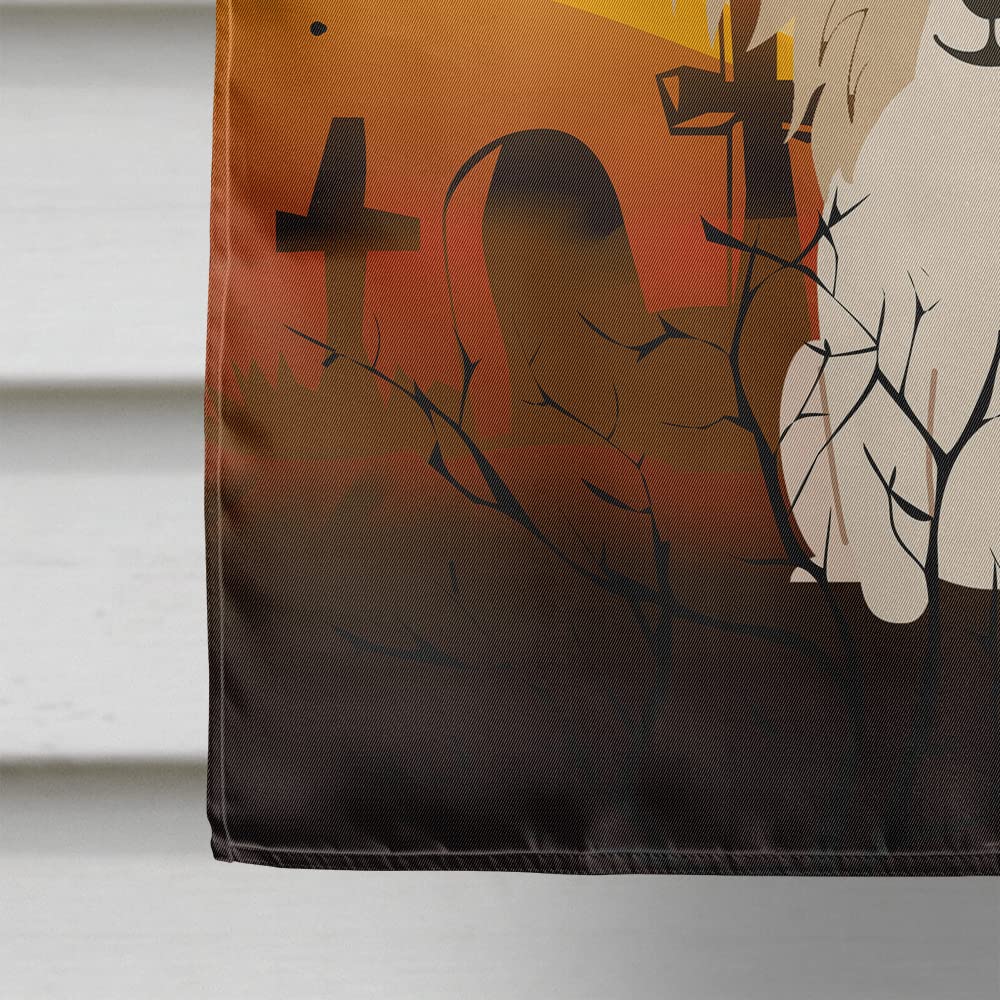 Drapeau de maison en toile Caroline's Treasures BB4343CHF Papillon d'Halloween Sable Blanc, Grand, Multicolore