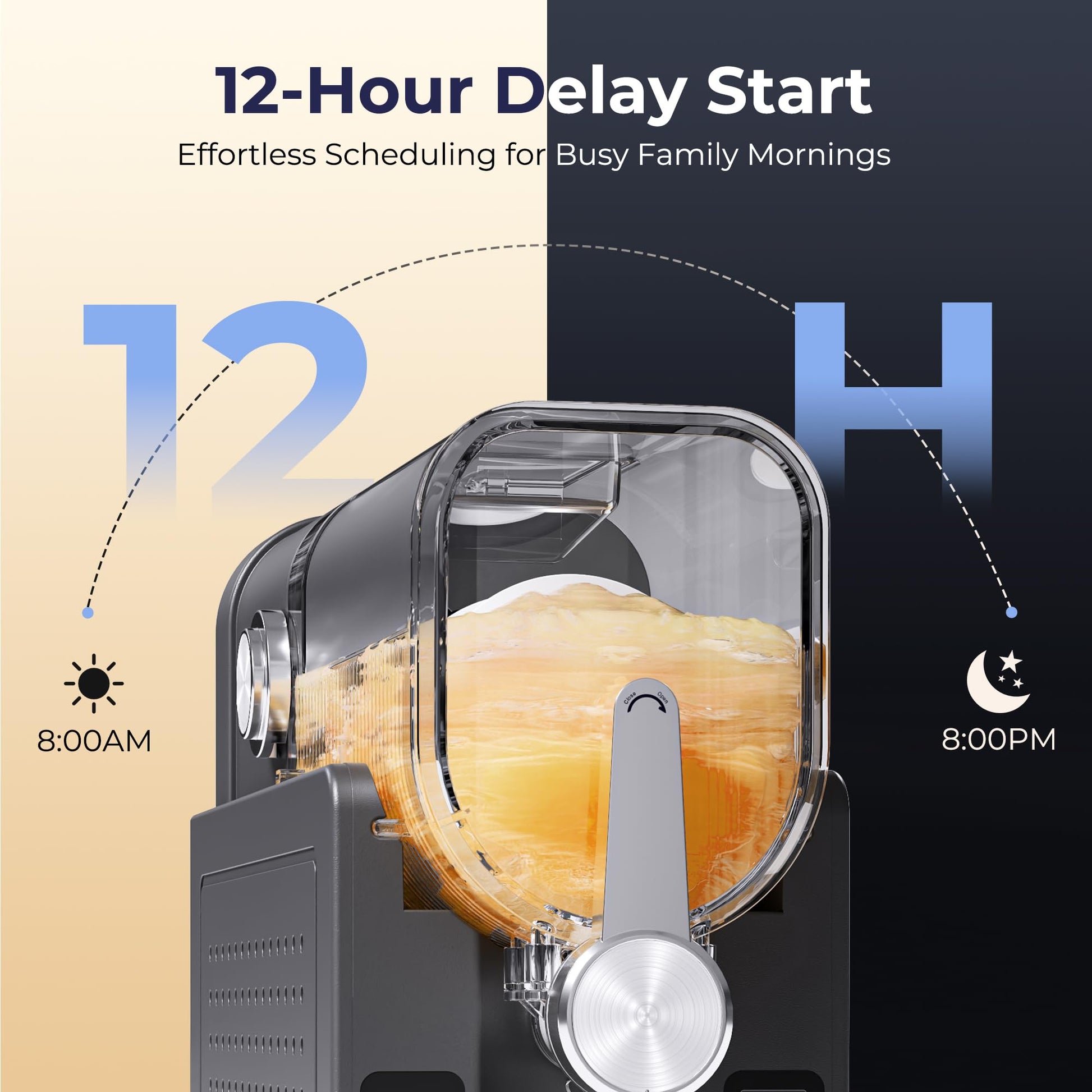 Slushie Machine, No Ice Needed Slushy Maker for Home, Real-Time Temp Display, Frozen Drink Maker with 6 Preset Programs for Ice Cream, Frappés, Milk Shake and More, Black, 1 Pack+3Modes - Available at All In One Marketplace Canada