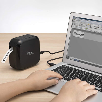 Brother PT-P710BT P-Touch Cube Plus: PC and Mobile Connectable Label Maker with Bluetooth Wireless Technology Brother
