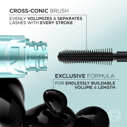 L'Oréal Paris Paradise Big Deal Volumizing Mascara, Buildable & Lengthening Mascara, No Clumps, Lightweight, Black Waterproof 10.9 ml L'Oreal Paris