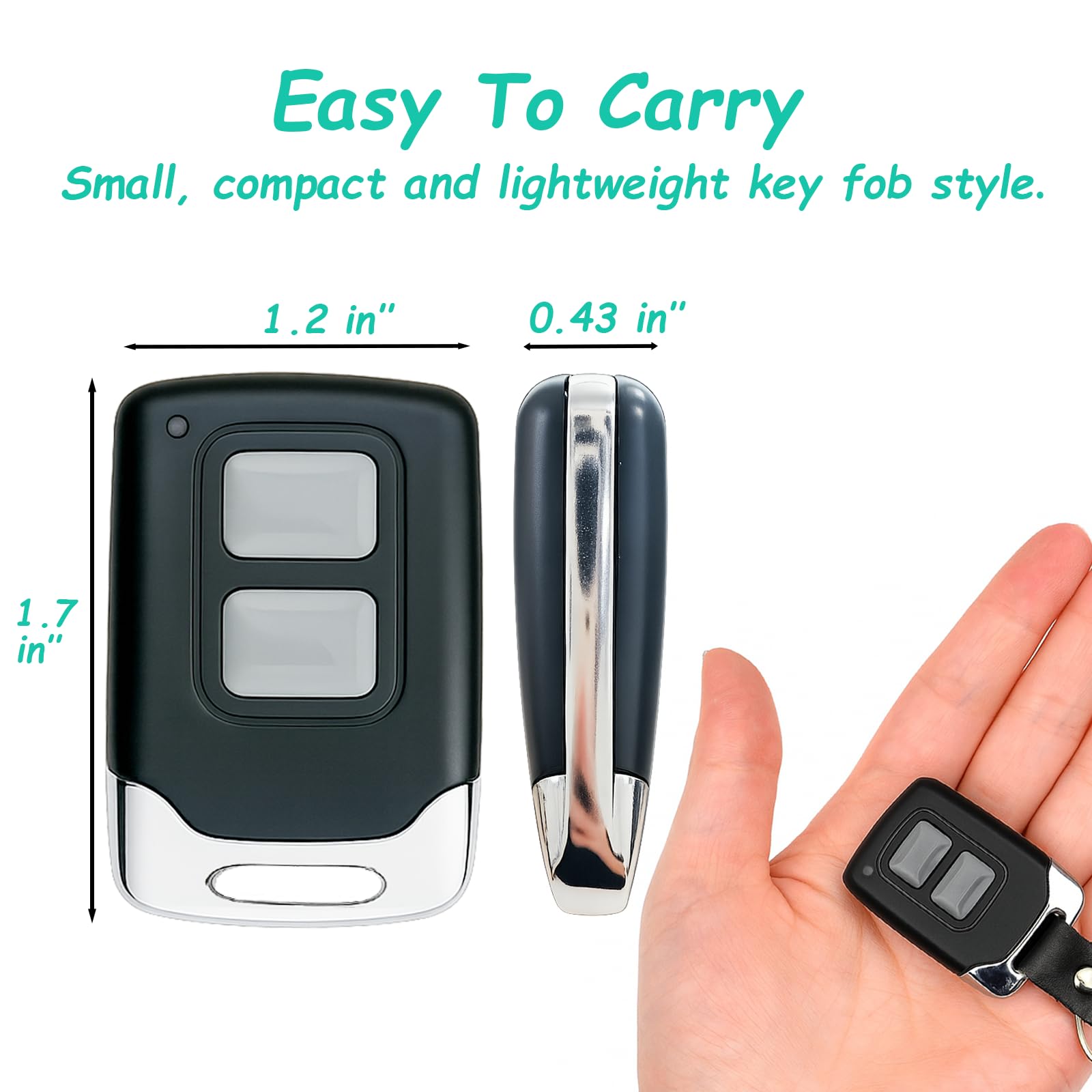 2 for LiftMaster Chamberlain Craftsman Garage Door Opener Remote 893MAX 893LM 971LM 373LM,Keychain - Available at All In One Marketplace Canada