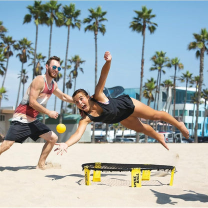 Spikeball Game Set (3 Ball Kit) - Outdoor Indoor Gift for Teens, Family - Yard, Lawn, Beach, Tailgate - Includes Playing Net, 3 Balls, Drawstring Bag, Rule Book