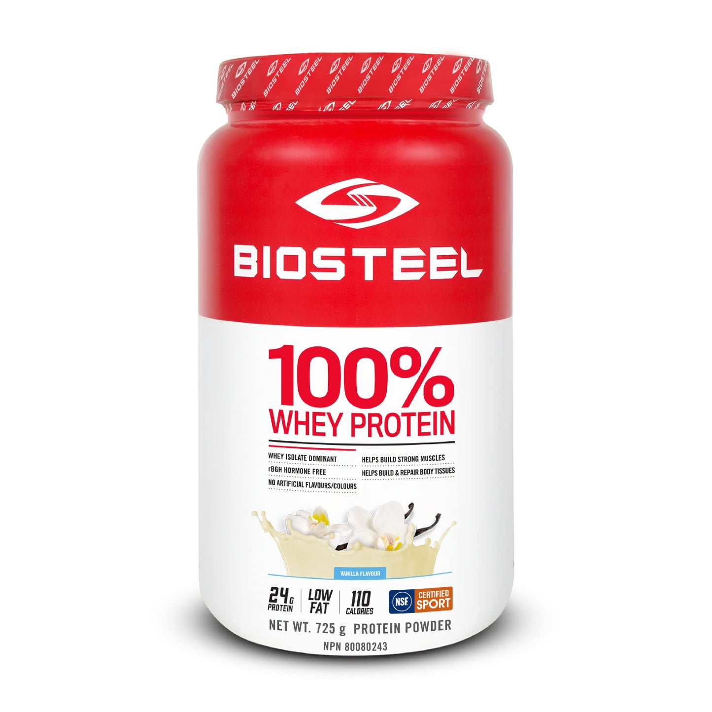 BioSteel 100% Whey Protein Powder, rBGH Hormone Free and Non-GMO Post Workout Formula, Vanilla, 25 Servings BioSteel Sports