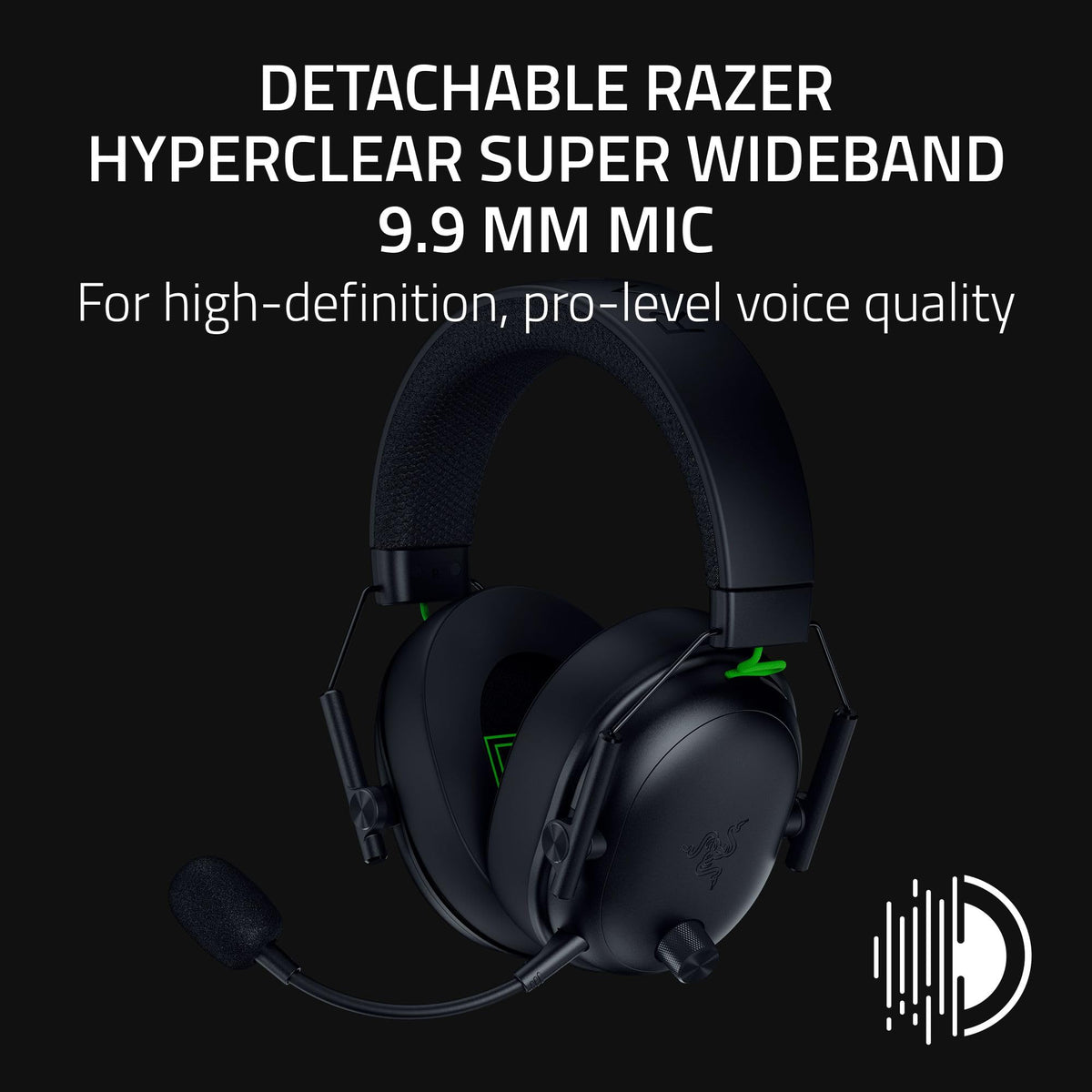 Razer BlackShark V3 Wireless Xbox Gaming Headset, 50mm Drivers, Black