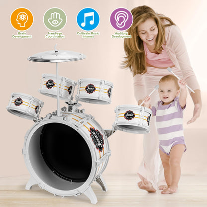 Kids Drum Set for Toddlers 1-3 - 5 Drums Musical Toys for Kids 3-5 Boy Girl 🍁 All In One Marketplace Canada