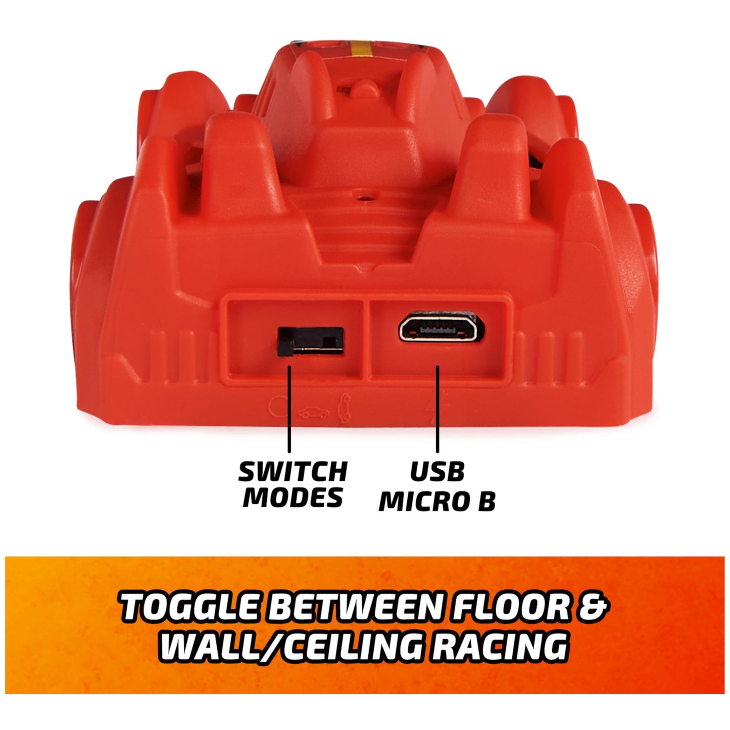Air Hogs, Zero Gravity Sprint RC Car Wall Climber, Red USB Micro B Rechargeable Indoor Wall Racer, Over 5-Inches Long, Toys for Kids Ages 4 and up Air Hogs