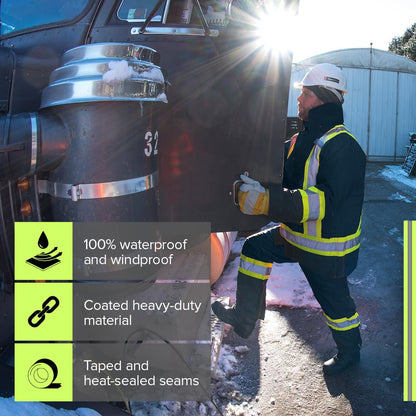 Pioneer Hi Vis Winter Work Jacket for Men - 7-in-1 - For Construction 🍁 All In One Marketplace Canada
