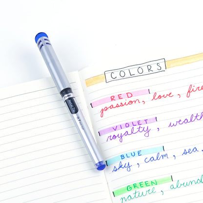 Pentel EnerGel Gel Pen with Cap 0.7mm, Blue Ink, 12PK