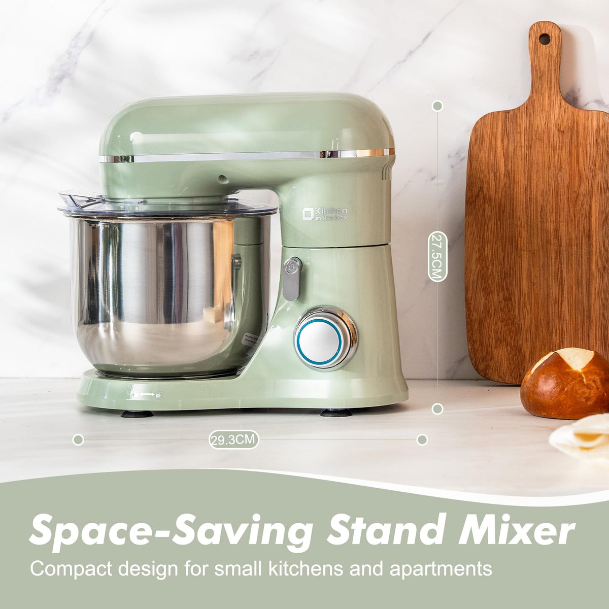 Kitchen in the Box Mini 3.5 QT, 10-Speed Tilt-Head Stand Mixer(Green) 🍁 All In One Marketplace Canada