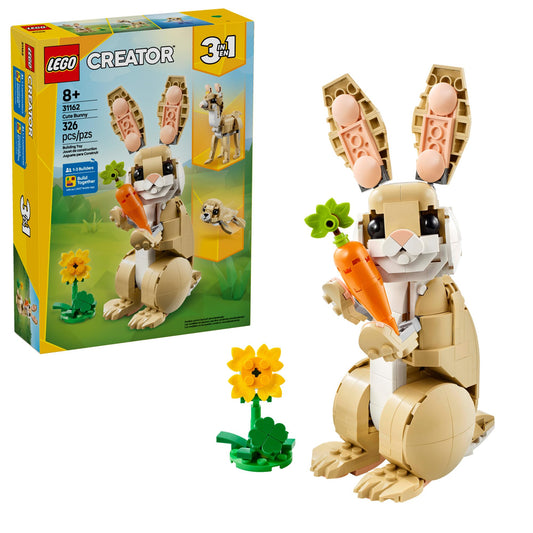 LEGO Creator 3 in 1 Cute Bunny Toy - Building Toy for Girls and Boys, Ages 8+ - Gift for Birthdays - W/ 3 Build Options, Bunny, Seal, or Llama - 31162 - Available at All In One Marketplace Canada
