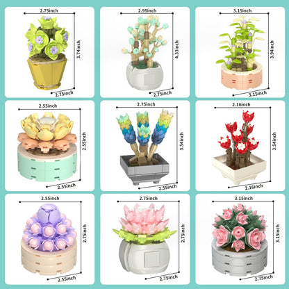 JMBricklayer Flowers Succulents Building Sets for Adults, Tiny Plants Decor 🍁 All In One Marketplace Canada