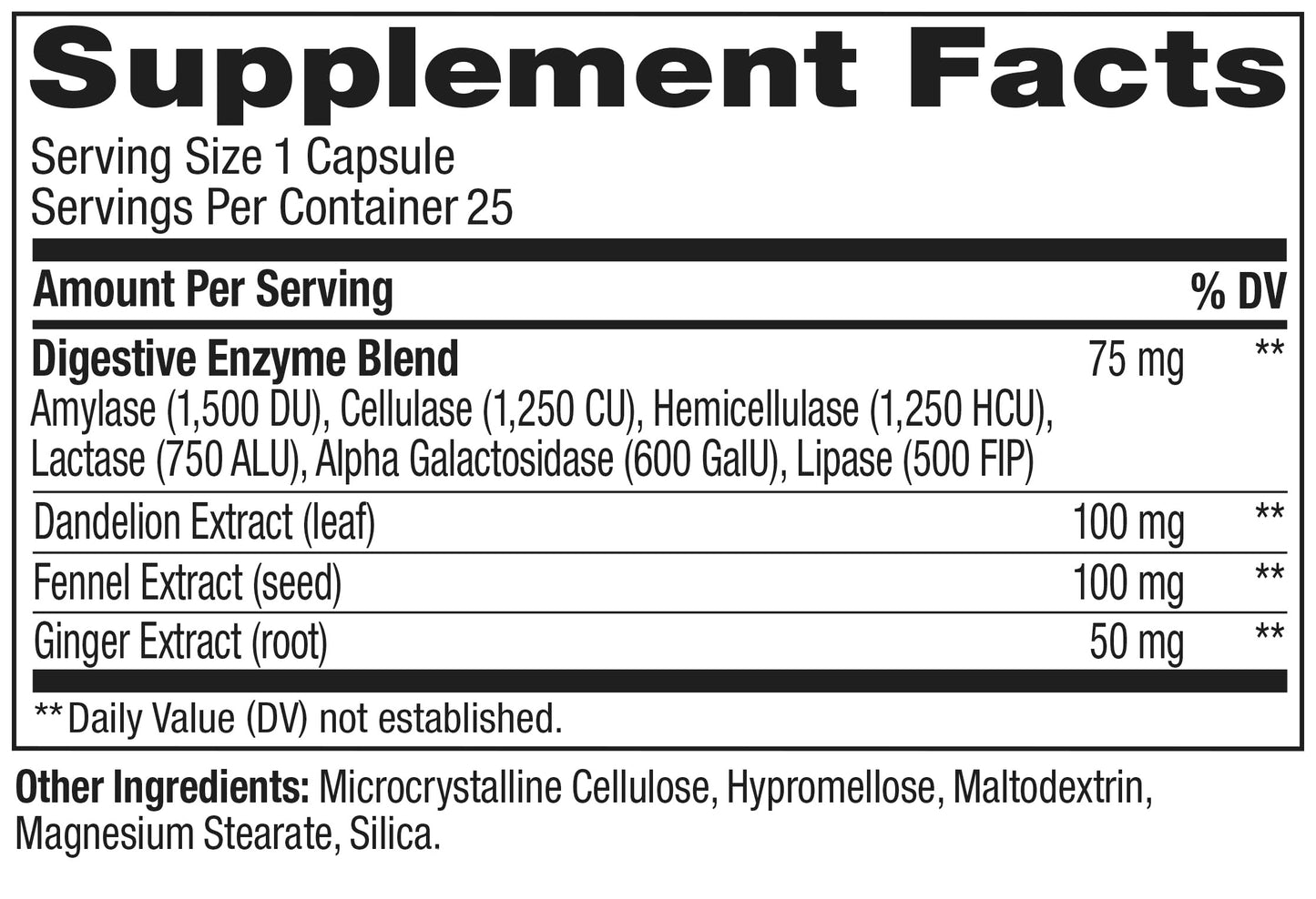OLLY Beat The Bloat Capsules, Belly Bloat Relief for Gas and Water Retention, Digestive Enzymes, Vegetarian, Supplement for Women - 25 Count - Available at All In One Marketplace Canada