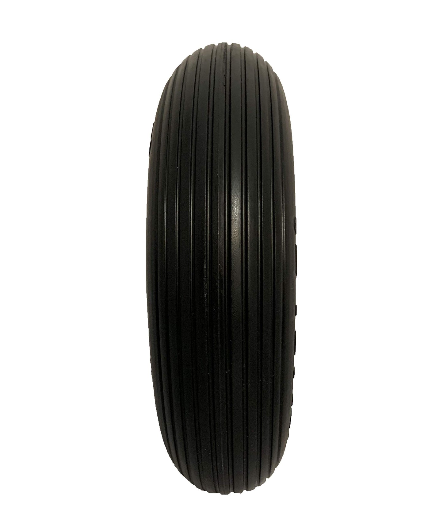 Easy Fit 4.00-6 Flat-Free Wheel Assembly for Residential Wheelbarrow Black Marathon